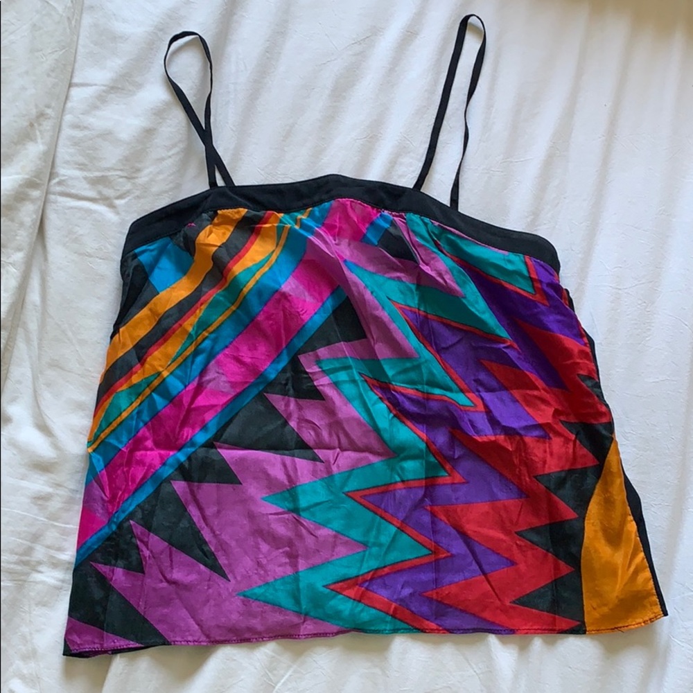 Vintage Silk Crop Top